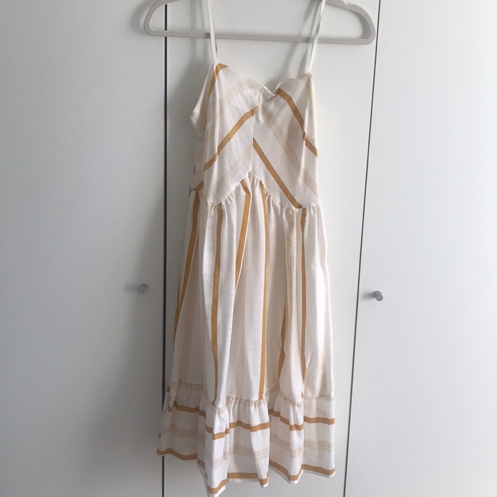 SOLD! Ruffle Hem Striped Cami Dress